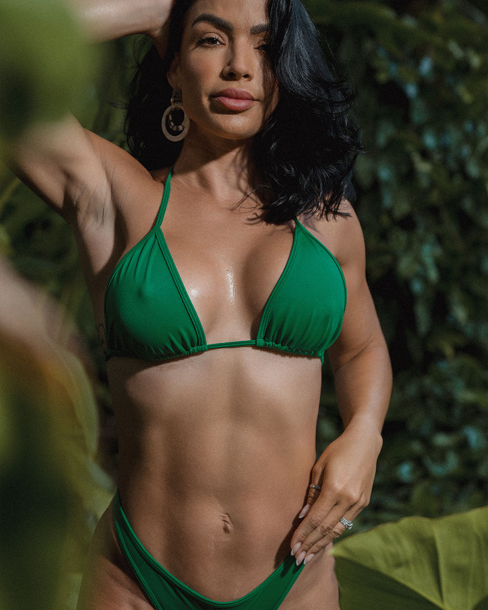 Esmeralda Green Bikini Top